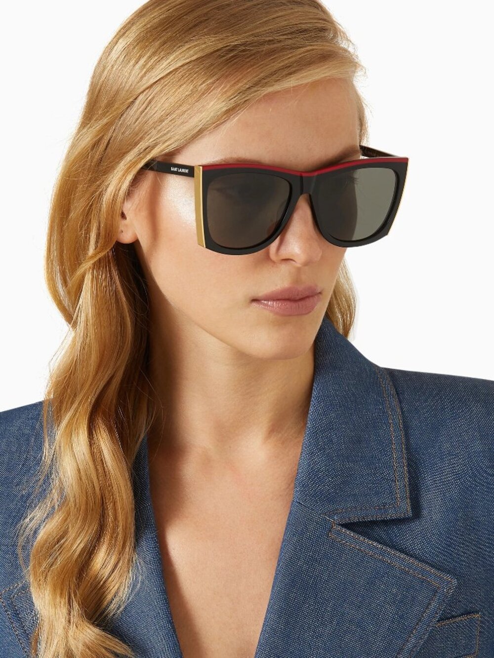 NEW SAINT LAURENT PALOMA SL539 001 WOMEN BLACK/GRAY EYEWEAR SAINT LAURENT
